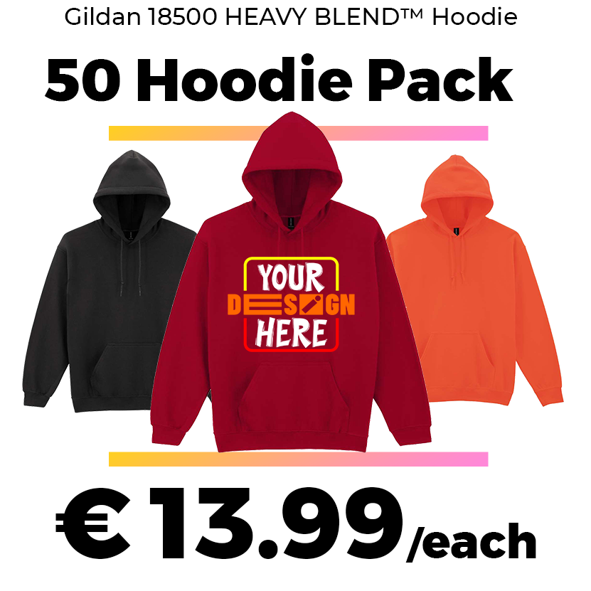 50 Gildan 18500 HeavyBlend™ Hoodie Deal